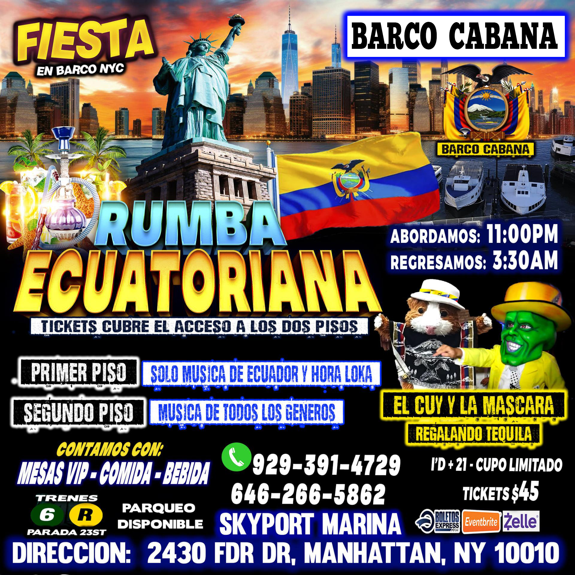 Buy tickets for INDEPENDENCIA DE ECUADOR + EN BARCO INDEPENDENCIA DE ECUADOR + EN BARCO